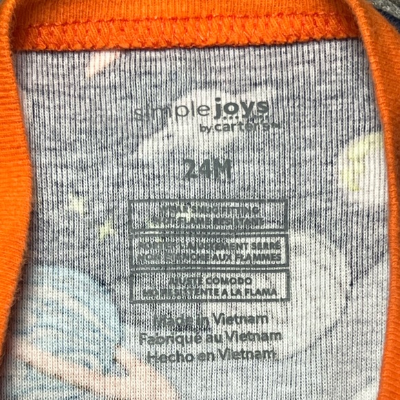 Carter’s Baby Boy Long Sleeved Zipper Onesie - Size 24 months - Picture 3 of 3